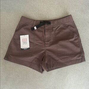Topo Designs Mountain Ripstop Shorts / Peppercorn / Size M